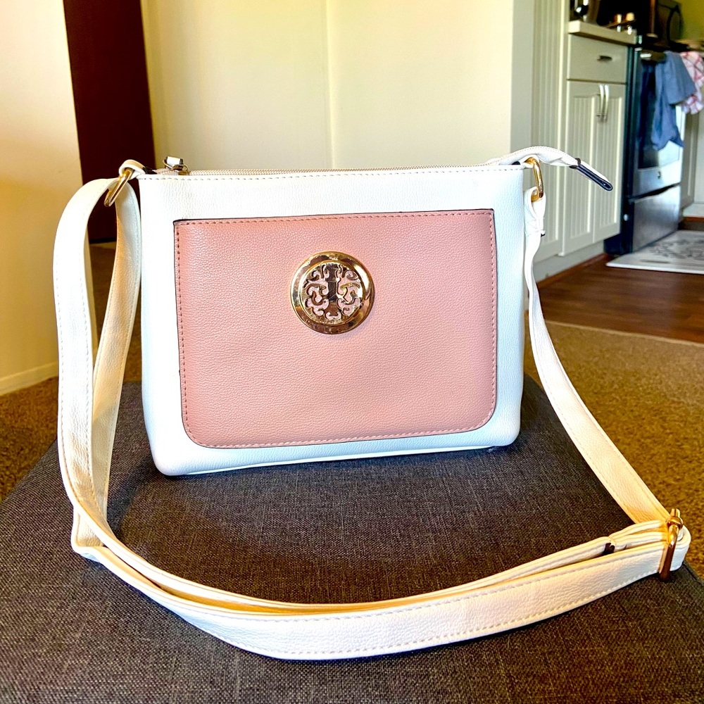 White & Pink Women Purse